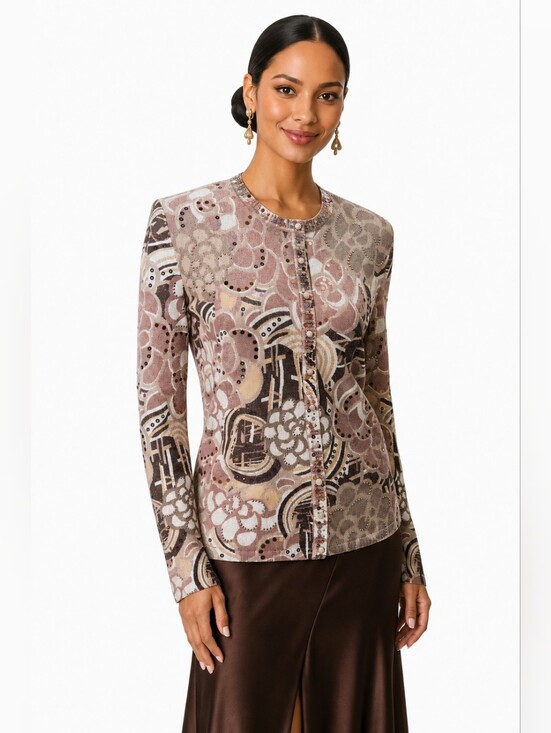 St. John Sweaters - NWT St John Evening Sz 8 Metallic Knit Sequin Rhinestone Jacket Cardigan $995